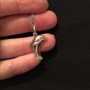 Necklace with Sterling Silver Dolphin Pendant 🐬